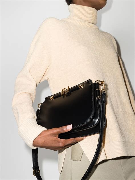 fendi touch leather shoulder bag|fendi shoulder bags for women.